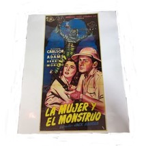 La Mujery Y El Monstruo (1954) 7.5”x11&quot; Laminated Mini Movie Poster Print - £7.96 GBP
