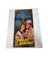 La Mujery Y El Monstruo (1954) 7.5”x11&quot; Laminated Mini Movie Poster Print - £7.85 GBP