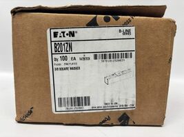 100 PK Eaton B201ZN Square Zinc-Coated Strut Washer for 3/8-Inch Bolts - $65.00