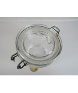 Glass Fido Jar With Clear Glass Swing Top Clamp Lid Made In Italy Bormio... - $197.67 MXN