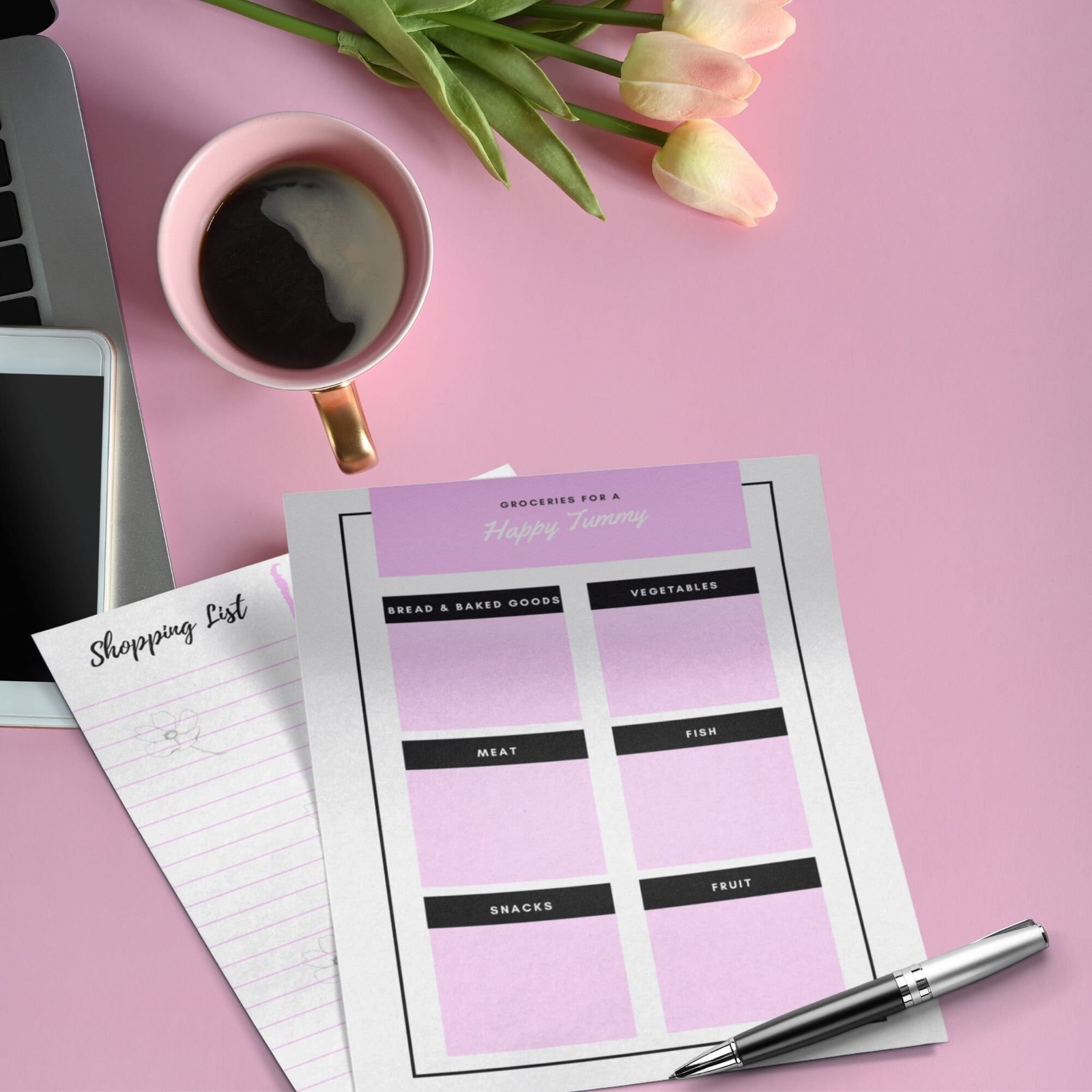 Printable Grocery List Printable  Home Organization, Pink Planner, Meal ... - $0.00