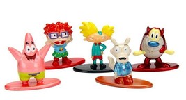 Nickelodeon Nano Metal Figs Pack A w/PATRICK 5 Piece Figure Set Die-Cast Metal - £10.34 GBP