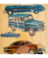 1950s Willys Chevy Pontiac Cut-Outs Ephemera Mounted Automobilia Ephemer... - $41.35 CAD