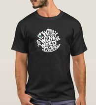 Willy Wonka Weed Factory Black T-shirt 7004 - $29.65