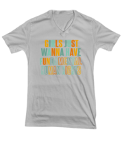 Inspirational TShirt Girls Just Want To Have Fun Color Ash-V-Tee  - £18.34 GBP