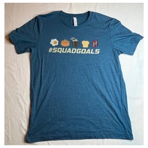 Bella Canvas Squad Goals Tshirt Womens Medium Blue Coffee Soft Short Sleeve - $2.45