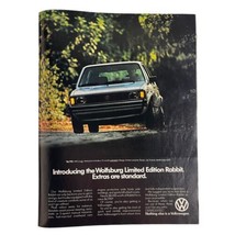 Volkswagen Rabbit Vintage 80s Print Ad 1983 Wolfsburg Limited Edition Car Auto - £17.97 GBP