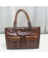 Vintage Ronay Brown Leather Purse 2 Front Pockets with Buckles - €36,47 EUR