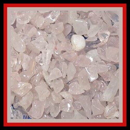 Rose Quartz Gemstone Embellishment UNDRILLED Medium Chips 50g (1.75 oz) - $2.97