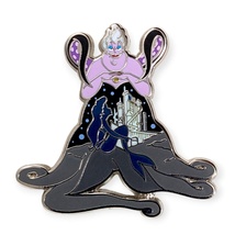 Little Mermaid Disney Pin: Overshadowing Villains Ursula and Ariel - £13.29 GBP