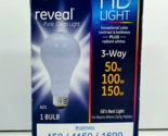GE Lighting 97785 50/100/150-Watt A21 3-Way Reveal Light Bulb - £7.56 GBP