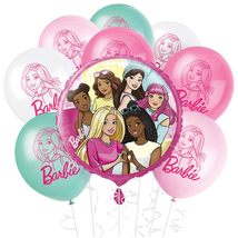 Home &amp; Hoopla - Barbie and Friends Pink Birthday Party Decorations Foil and Late - £7.18 GBP