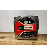 VINTAGE Sears Craftsman #39217 PR - 20&#39; FT Tape Measure, Red Button Model - $12.50
