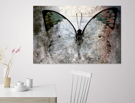 Abstract Butterfly Canvas Print Butterfly Wall Art Abstract Decor Butterfly Prin - £39.40 GBP