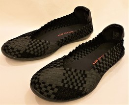 Bernie Mev Shoes Comfort Flat Sz- EU 40/US 9-9.5 Black/Memory foam insole - $39.97