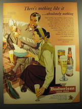 1950 Budweiser Beer Ad - nothing like it ..absolutely nothing - £14.50 GBP