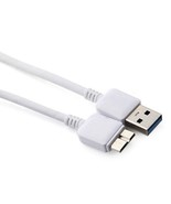 3.0 USB Data Charging Cable WHITE - £4.99 GBP