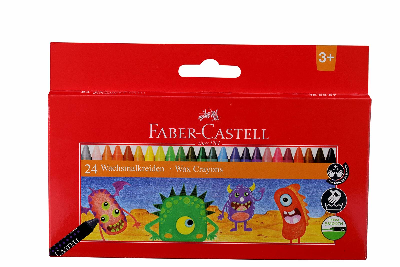 Faber Castell Wax Crayons - 24 Shades - $11.37