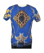 Men Crew T Shirt Makrom Turkey Medallion Chain Floral European 1217-421 ... - $658.29 MXN