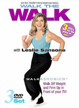 Walk the Walk with Leslie Sansone - 3 Pack (DVD, 2002, 3-Disc Set)  BRAND NEW - £10.21 GBP
