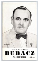 Congresso Elezioni Attorney Charles Bubacz Ad Cook Co Illinois 1954 Postcard U14 - £16.14 GBP