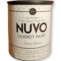 Nuvo Cabinet Paint Titanium Infusion Ultra White 1qt Quart New, Sealed A... - $34.95