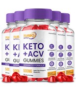 5 Pack Turbo Ripped Keto ACV Gummies Premium Formula with B12 and Superf... - $119.70