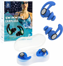 Hearprotek Ear Plugs for Swimming Adults, [2 Pairs] Reusable Custom-Fit Swim Wat - £20.00 GBP