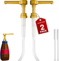 2Pcs Gold Sauce Pump Dispenser For 64 Oz Chocolate Pumpkin Caramel Sauce - $44.99