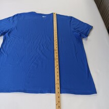 The Nike Tee Athletic Cut 561416-4EV Men's 2XL Blue Cotton Short Sleeve T-Shirt image 7