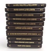 Louis L&#39;Amour Collection Leatherette Books Lot of 10 Vtg Western Novels ... - £38.14 GBP