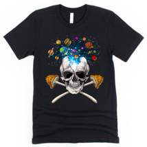Psychedelic Mushrooms Skull Trippy T-Shirt - £22.43 GBP