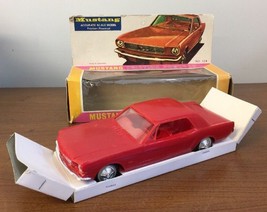 1966 Ford Mustang 2-Door Coupe Promo Model Friction Powered Red With Box - £139.54 GBP