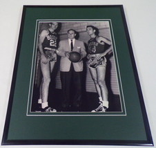 Red Auerbach Bob Cousy Ed Macauley Celtics Framed 11x14 Photo Display  - £27.68 GBP