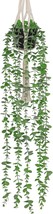 Fake Plants Artificial Eucalyptus with Hanging Plant Hanger 2.6 FT Faux Greenery - £24.06 GBP