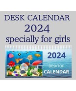 &quot;NEW&quot; desk calendar 2024 for girls &quot;Underwater World with Mermaids&quot; Vista - £21.93 GBP