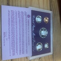 1991 Proof set CN-Clad Kennedy Half dollar Washington - (OGP) 5 coins (B3) - $9.90