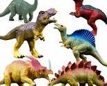 Realistic Dinosaur Figure Toys, 6 Pack 6&#39;&#39; To 7&quot; Large Size Plastic Dino... - £19.76 GBP