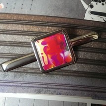 Unique Lava Lamp Tie Clip Chrome Groovy Retro 70&#39;s Designer Fab! Disco Oil Light - £7.82 GBP