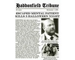 1978 Halloween Haddonfield Tribune Escaped Mental Patient Michael Myers ... - $3.05