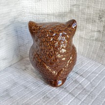 Ceramic Owls, set of 3, Decorative Accents, Fall Decor, orange green brown image 12