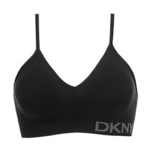 DKNY Womens Seamless Soft Stretch Wireless Bralette,Size X-Large,Black - £27.84 GBP