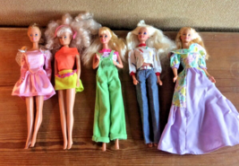 Vintage Barbie Dolls Lot of 5 - Mixed Outfits and Hairstyles - Collectible Used - $25.00