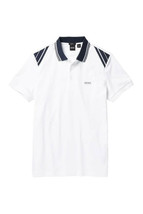 Hugo Boss Men&#39;s Paule 1 Short Sleeve Slim Fit Cotton Polo Shirt, White,X... - $163.35