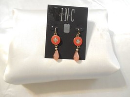 INC International Concepts 1-3/4&quot; Gold Tone Enameled Dangle Drop Earring... - £6.05 GBP