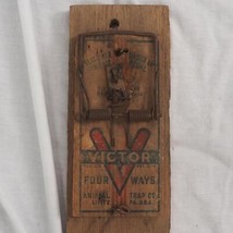 Vintage Victor Grande Mouse Trap Legno da Parete Unico - £113.29 GBP