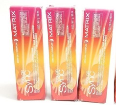 3 x Matrix Color SYNC Demi-Permanent Hair Color 2oz (9C) light blond cop... - $14.80