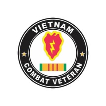 25th Infantry Division Vietnam Co Patch Vinyl Decal - Variety of Sizes Available - £2.32 GBP+