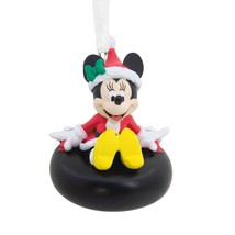 Hallmark Ornaments Disney Minnie Mouse Tubing 2 inch Christmas Ornament New - £14.52 GBP