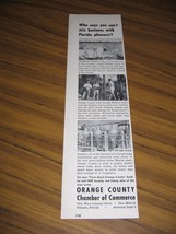 1957 Print Ad Orange County Chamber of Commerce Orlando,FL - £9.40 GBP